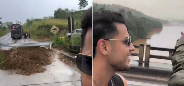 KEVI JONNY FURA BLOQUEIO DO DNIT E PASSA DE MOTO POR PONTE INTERDITADA SOBRE O RIO JEQUITINHONHA.