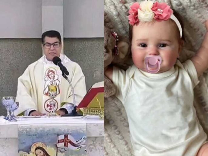 Padre causa polêmica ao se recusar batizar bebês reborn.